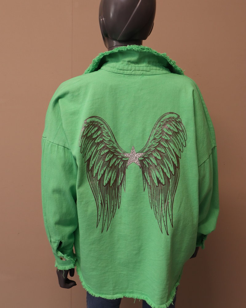 Jacket "Wings" groen