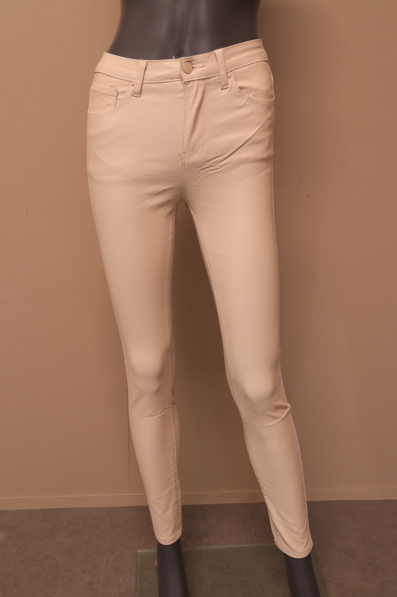 Coated broek beige - Lofft 6