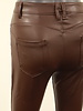 VS Miss Leatherlook jeans "Florence" bruin