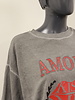 Sweater "Amour" washed grey