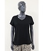 T-shirt "Basic Collection" V-hals Zwart