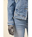 Jeans jacket "Roos" denim destroyed blauw