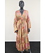 Boho "Maxi Dress" jurk roze/camel