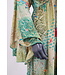 Boho "Maxi Dress" jurk groen/camel