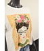 T-shirt "Frida Kahlo flower" oranje