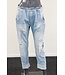 S. Woman Straight jeans "Sevilla" destroyed light denim