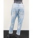 S. Woman Straight jeans "Sevilla" destroyed light denim