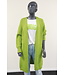 Vest "Mariska" lang gebreid lime groen