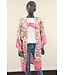 Kimono/Vest "Paisley" beige/fuchsia