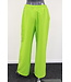 Wide leg pantalon "Fresh" lime groen