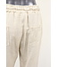 Pantalon broek "Linnen en Broderie" beige