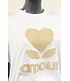 T-shirt "Amour Badstof" beige