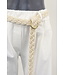 Jog pantalon broek "Met ceintuur" off-white