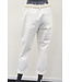 Jog pantalon broek "Met ceintuur" off-white