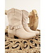 Biker boots "Suedine" beige