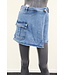 Denim Short met overslag