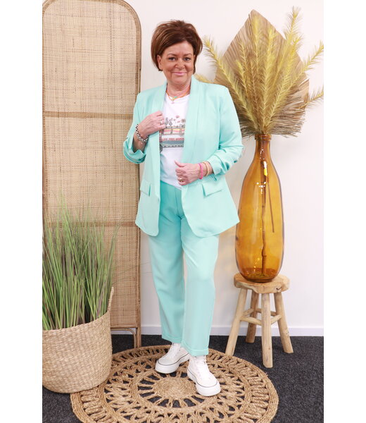 Blazer "Summer Style" aqua blauw