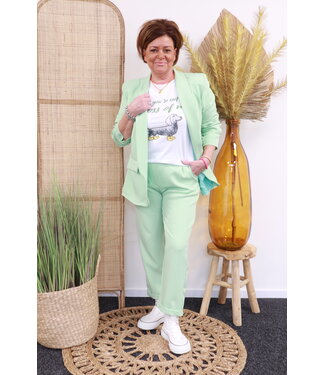 Blazer "Summer Style" mint groen