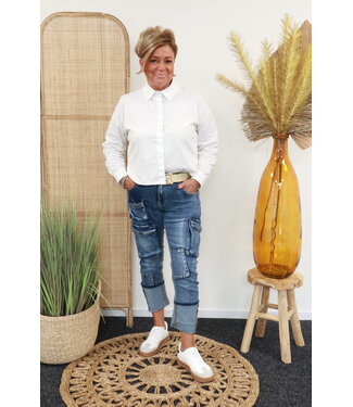 S. Woman Jeans "Roma" met zakken denim