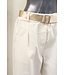 Issima Baggy broek "Pu Leather" off-white
