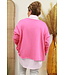 Oversized sweater "Simone" roze