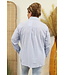 Blouse "Loes" gestreept blauw/wit