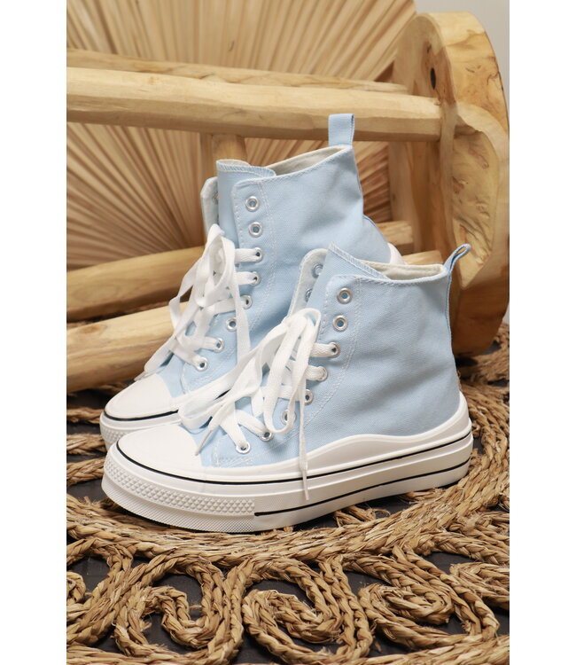 Sneaker "Sportief" licht blauw