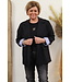 Xuna Oversized blazer "open vallend" zwart