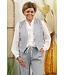 Xuna Gilet "Amalfi" gestreept grijs