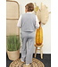 Xuna Gilet "Amalfi" gestreept grijs