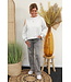Sweater "Met open schouder" grijs