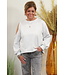 Sweater "Met open schouder" grijs