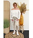 Ballon top "Satijn" beige
