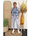 Xuna Comfi broek "Gestreept" blauw/wit