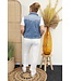 Linnen comfi broek "Susan" wit