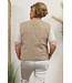 Gilet "Met striksluiting" camel
