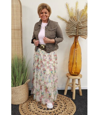 Tule rok multi color