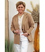 Blazer "witte bies" camel/wit