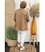 Blazer "witte bies" camel/wit