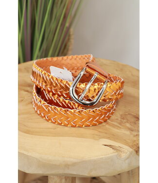 Riem "Metallic Orange" 110 cm oranje