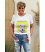 T-shirt "Weekend" lime groen