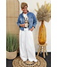 Super wide leg broek "Linda" wit