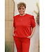 Sweater met pofmouw "Hannah" rood