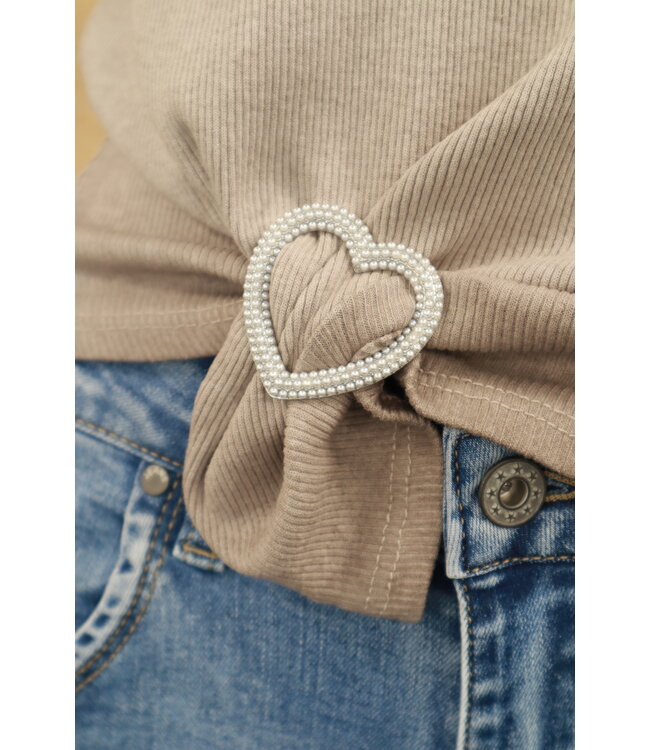 Gesp "Voor T-shirt en blouse" zilver