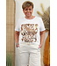 T-shirt "Giraffe" bruin/goud