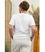 T-shirt "Giraffe" bruin/goud