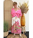 Maxi rok "Met print" roze/off-white