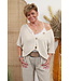 Oversized vest "Met knopen" beige