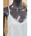 Top met kant "Viscose" ijsblauw
