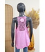 Top met kant "Viscose" roze